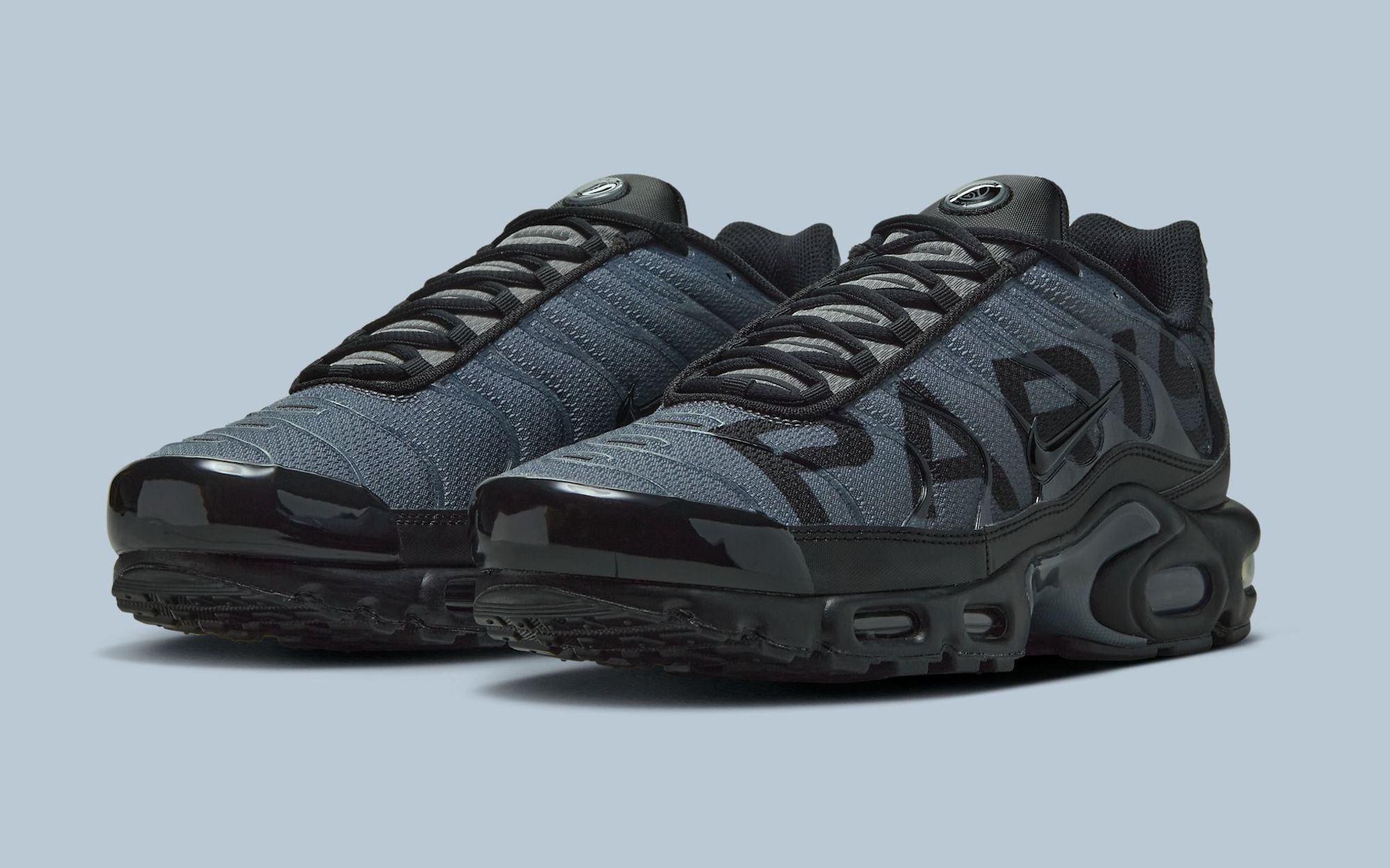 Nike Air Max Plus PSG “Black / Particle Grey” — Black / Particle Grey / Anthracite · 2025 edition