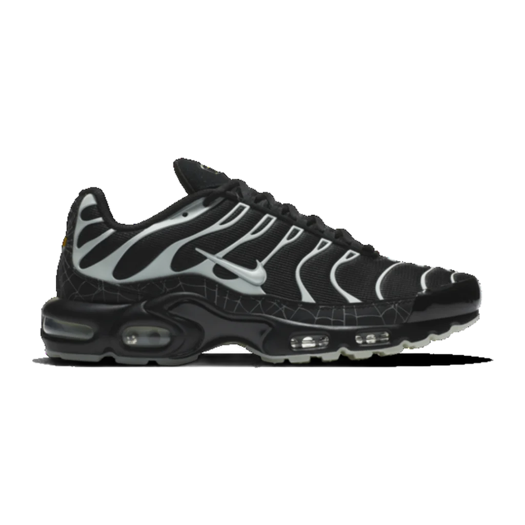 Nike Air Max Plus Spider Web — Black / Black / Limelight