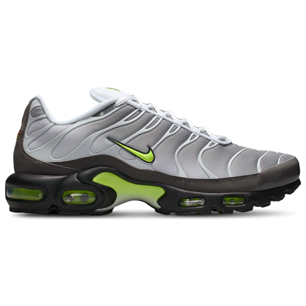 Nike Air Max Plus Volt — White / Neon Yellow / Pearl Grey
